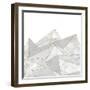 Marbled Geo Mountains I-PI Studio-Framed Art Print