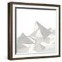 Marbled Geo Mountains II-PI Studio-Framed Art Print