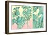 Marbled Tropical Silhouettes-null-Framed Premium Giclee Print