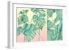 Marbled Tropical Silhouettes-null-Framed Premium Giclee Print