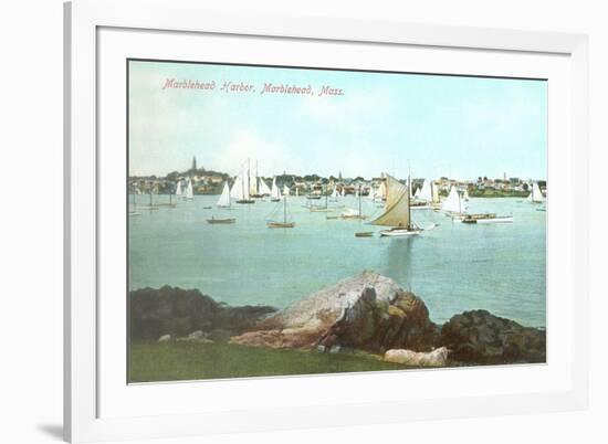 Marblehead Harbor, Marblehead, Mass.-null-Framed Art Print