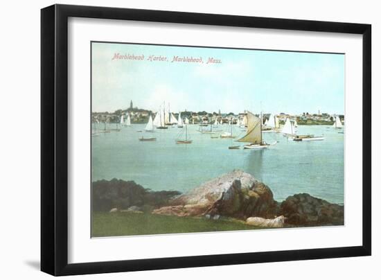 Marblehead Harbor, Marblehead, Mass.-null-Framed Art Print