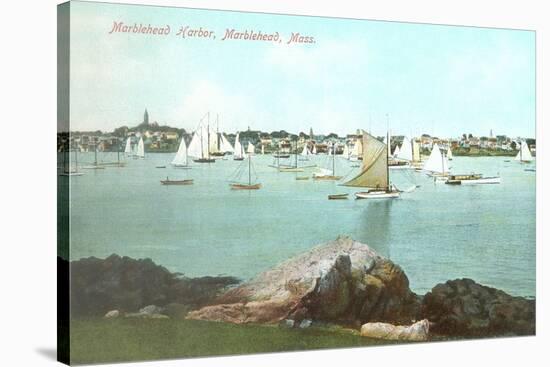 Marblehead Harbor, Marblehead, Mass.-null-Stretched Canvas