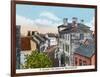 Marblehead, Massachusetts, Quaint Old Street Scene-Lantern Press-Framed Art Print