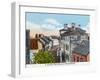 Marblehead, Massachusetts, Quaint Old Street Scene-Lantern Press-Framed Art Print