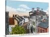 Marblehead, Massachusetts, Quaint Old Street Scene-Lantern Press-Stretched Canvas