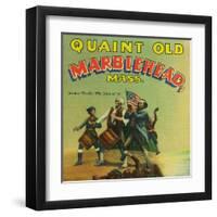 Marblehead, Massachusetts, Yankee Doodle, Spirit of '76 Representation-Lantern Press-Framed Art Print