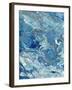 Marbleized Beach View I-Gina Ritter-Framed Art Print