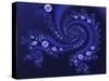Marbleized Blue-Fractalicious-Stretched Canvas