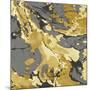 Marbleized in Gold and Grey I-Danielle Carson-Mounted Art Print