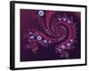 Marbleized Red-Fractalicious-Framed Premium Giclee Print