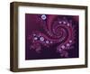 Marbleized Red-Fractalicious-Framed Giclee Print