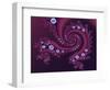 Marbleized Red-Fractalicious-Framed Giclee Print