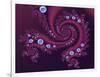 Marbleized Red-Fractalicious-Framed Giclee Print