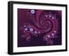 Marbleized Red-Fractalicious-Framed Giclee Print