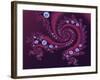 Marbleized Red-Fractalicious-Framed Giclee Print