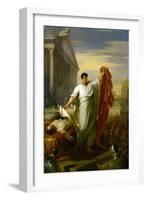 Marc Anthony Reading the Will of Caesar, 1834-William Hilton-Framed Giclee Print