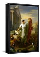Marc Anthony Reading the Will of Caesar, 1834-William Hilton-Framed Stretched Canvas