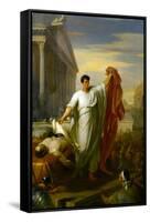 Marc Anthony Reading the Will of Caesar, 1834-William Hilton-Framed Stretched Canvas