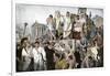 Marc Antony's Oration over Julius Caesar's Body in Ancient Rome, 44 Bc-null-Framed Giclee Print