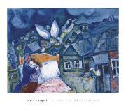 Le Bouquet Ardent-Marc Chagall-Art Print