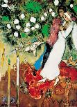 Flowers and Lovers-Marc Chagall-Art Print