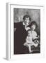 Marc Chagall with His First Wife Bella and Daughter Ida, 1917-null-Framed Giclee Print