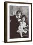 Marc Chagall with His First Wife Bella and Daughter Ida-Russian Photographer-Framed Giclee Print