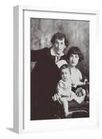 Marc Chagall with His First Wife Bella and Daughter Ida-Russian Photographer-Framed Giclee Print