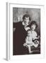 Marc Chagall with His First Wife Bella and Daughter Ida-Russian Photographer-Framed Giclee Print