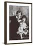 Marc Chagall with His First Wife Bella and Daughter Ida-Russian Photographer-Framed Giclee Print