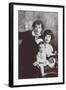 Marc Chagall with His First Wife Bella and Daughter Ida-Russian Photographer-Framed Giclee Print