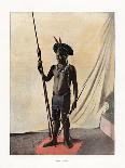 Jauapiry Indian with Weapons, Brazil, 19th Century-Marc Ferrez-Laminated Giclee Print