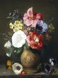 Still Life of Camellias and Anemone-Marc Henry-Framed Stretched Canvas