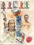 African Costumes-Marc Lacaze-Art Print