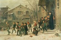 Kids at Lunch, 1857-Marc Louis Benjamin Vautier-Mounted Giclee Print