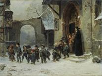 Kids at Lunch, 1857-Marc Louis Benjamin Vautier-Mounted Giclee Print