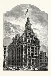 The Western Union Telegraph Building, New York, Was Completed in 1875. Usa-Marc Nattier-Framed Stretched Canvas