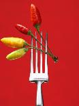 Four Chili Peppers on a Fork-Marc O^ Finley-Photographic Print