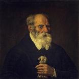 Old Man with Glove-Marcantonio Bassetti-Stretched Canvas