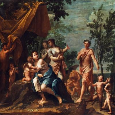 Apollo with Three Graces, Venus, Cupid and Pan