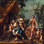 Apollo with Three Graces, Venus, Cupid and Pan-Marcantonio Franceschini-Laminated Giclee Print