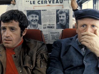 Jean-Paul Belmondo and Bourvil: Le Cerveau, 1969