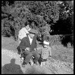 Fernand Raynaud with His Wife Renée and His Son Pascal-Marcel DR-Framed Photographic Print