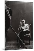 Marcel Duchamp and Gianfranco Baruchello on the Set of 'La Verifica Incerta'-Gianfranco Baruchello-Mounted Photographic Print