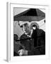 Marcel Duchamp Sitting Behind Example of Dada Art-Allan Grant-Framed Premium Photographic Print