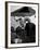 Marcel Duchamp Sitting Behind Example of Dada Art-Allan Grant-Framed Premium Photographic Print