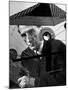 Marcel Duchamp Sitting Behind Example of Dada Art-Allan Grant-Mounted Premium Photographic Print