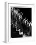 Marcel Duchamp Walking down Stairs in exposure of Famous Painting "Nude Descending a Staircase"-Eliot Elisofon-Framed Photographic Print