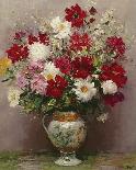 Dahlias Dans Un Pot Bleu-Marcel Dyf-Giclee Print